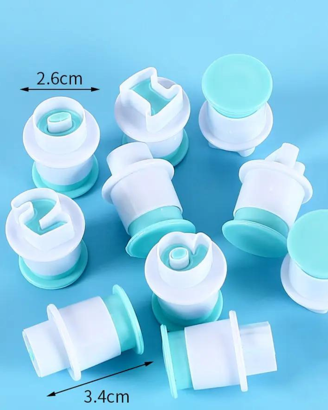 Retro Font, Fondant Letter/Number Stamps