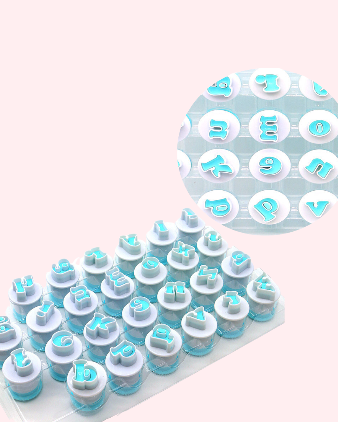 Retro Font, Fondant Letter/Number Stamps